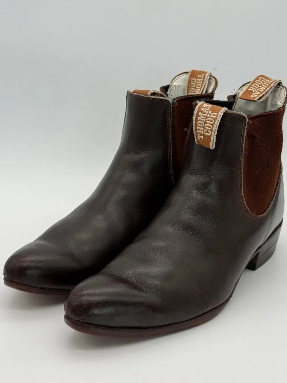 Thomas Cook Hampton Leather Dress Boots Brown Size 9